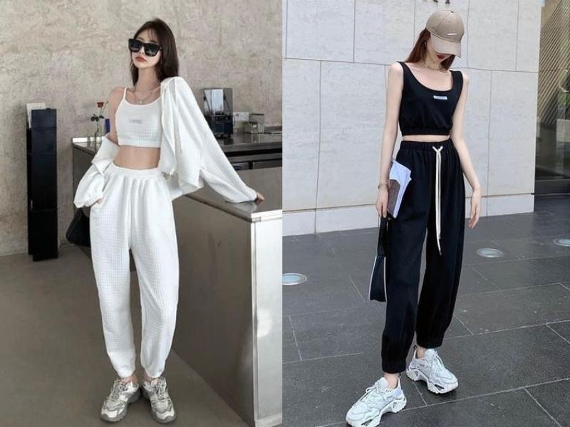 Áo croptop hai dây cũng là một lựa chọn trẻ trung mà bạn nên thử khi học cách mix đồ cá tính cho nữ mùa hè (Nguồn: Eirlys Ryu)