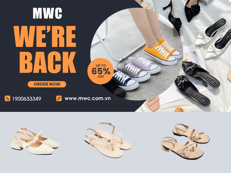 Những đôi giày nhà MWC hướng đến phong cách nữ tính, nhẹ nhàng (Nguồn: Shopee Blog)